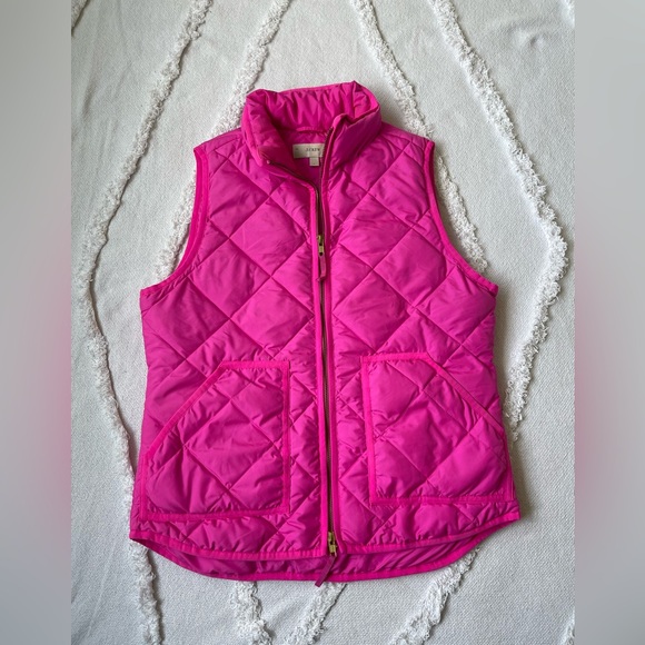 J. Crew Jackets & Blazers - J.Crew Quilted Down Puffer Vest With Pockets Pink